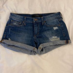 Joe’s Marylee distressed jean shorts